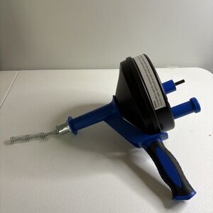 Breezz Power Drum Auger 1/4 x 25 Ft Tool to Unclog Drains‎ in Sink Tubs Showers